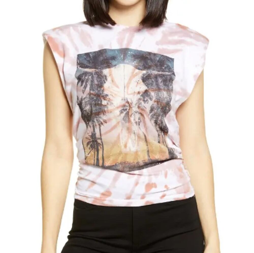 * New ~ AFRM ~ Billie Side Ruched Crop Tank Top Size S